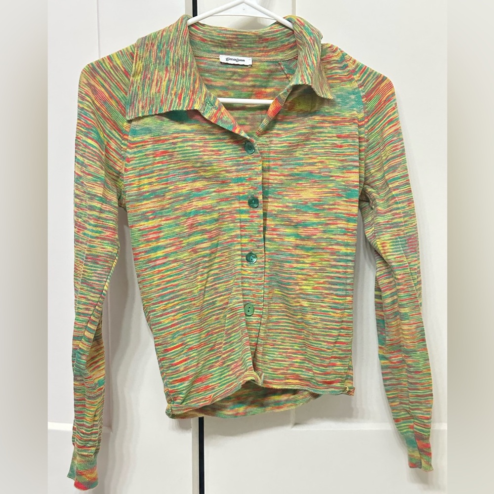 Gimaguas striped cardigan shirt